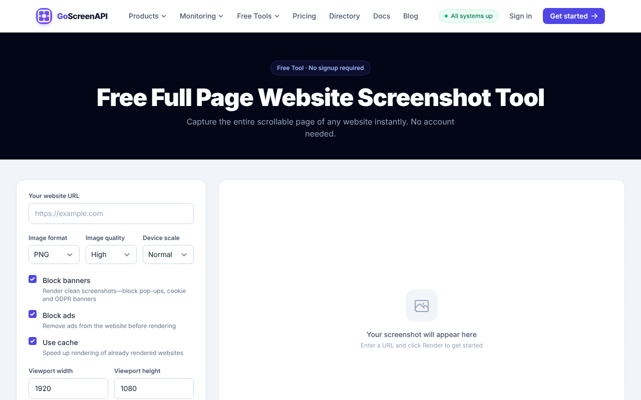 Full-Page Screenshot