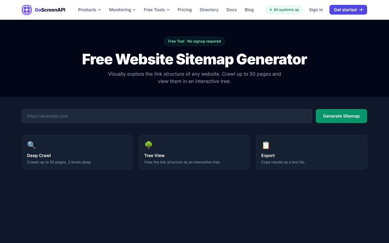 Sitemap Generator