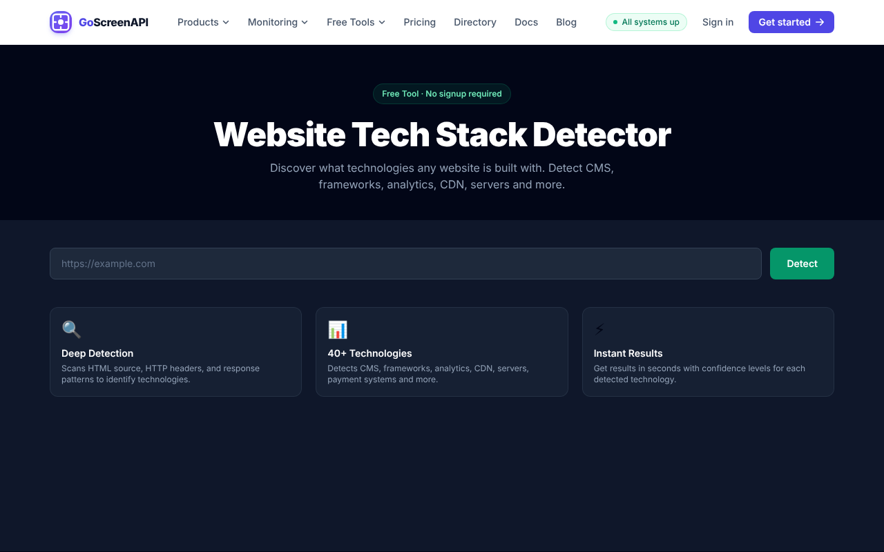 Tech Stack Detector
