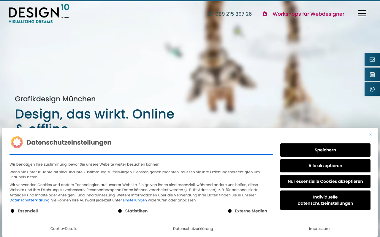 Designhoch10 | Grafikdesign München screenshot