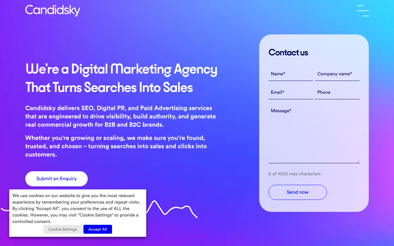 Candidsky screenshot
