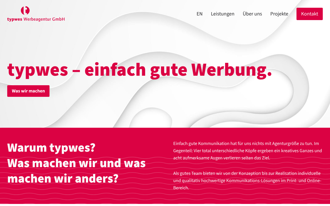 typwes Werbeagentur GmbH screenshot