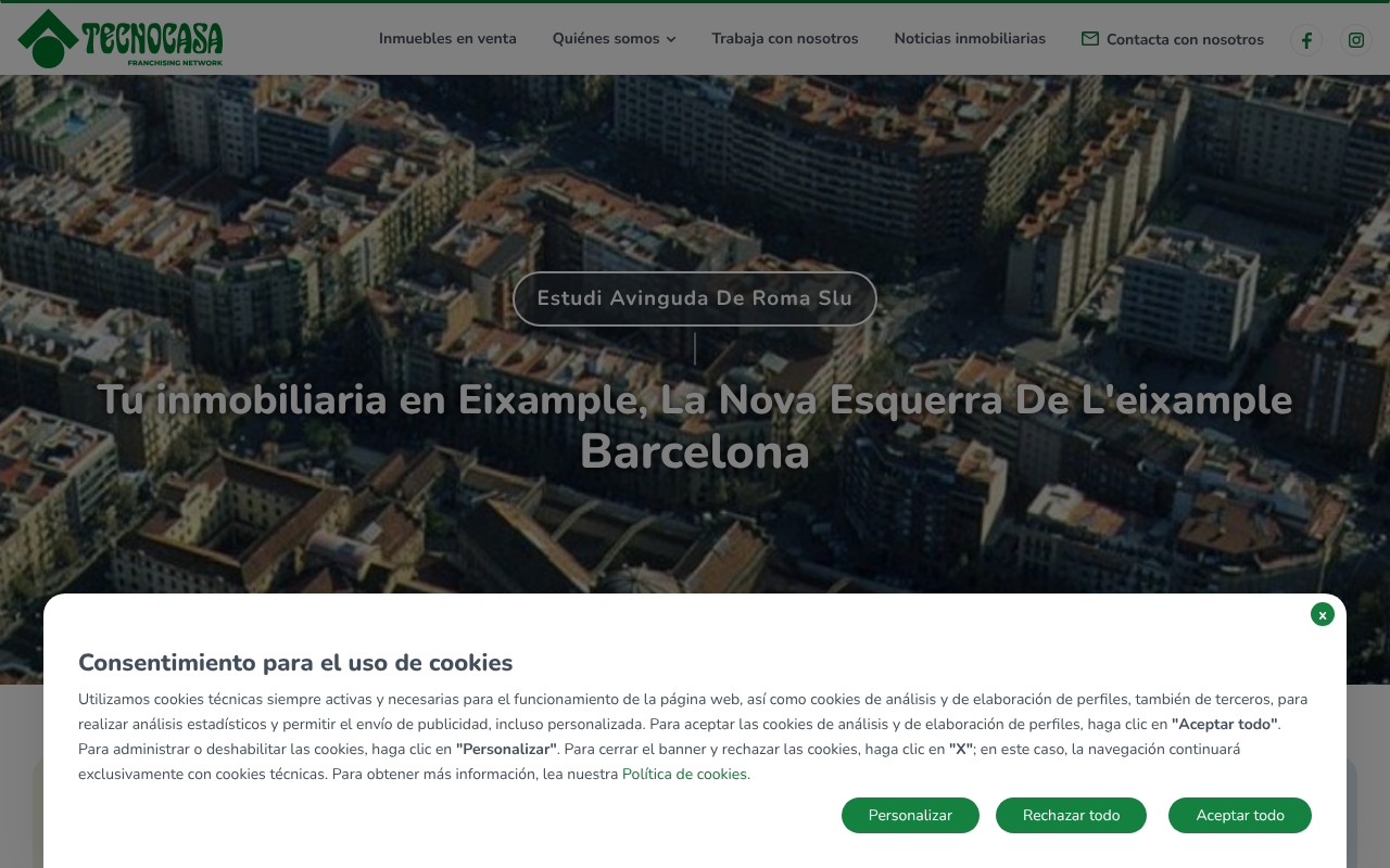 Tecnocasa Agència immobiliària screenshot