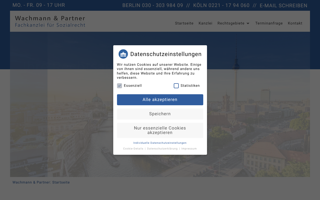 Wachmann & Partner Rechtsanwälte mbB screenshot