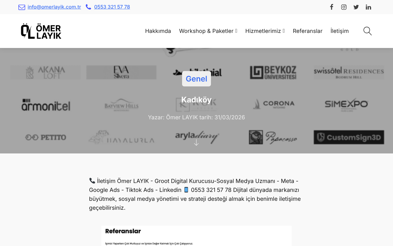 Sosyal Medya Uzmanı - E-ticaret Uzmanı - Seo Uzmanı - Grafik Tasarım - Dijital Pazarlama Uzmanı - Groot Digital - Ömer LAYIK screenshot