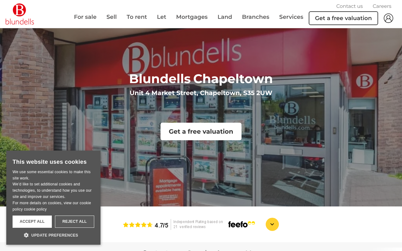 Blundells Estate Agents Chapeltown screenshot