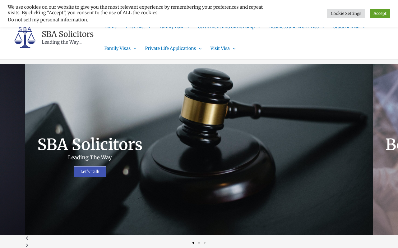 Sba Solicitors Ltd screenshot