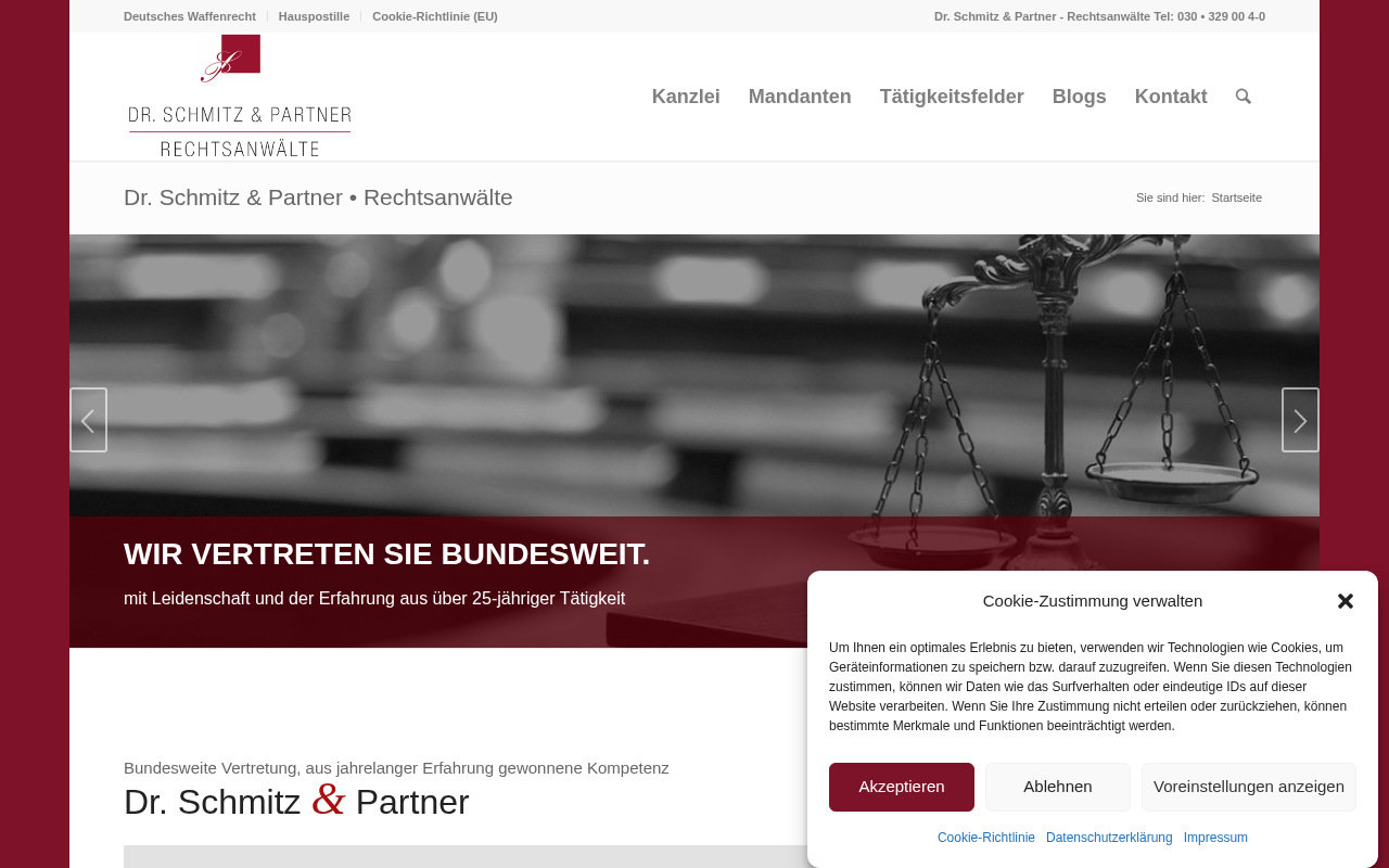 Dr. Schmitz & Partner - Rechtsanwälte screenshot