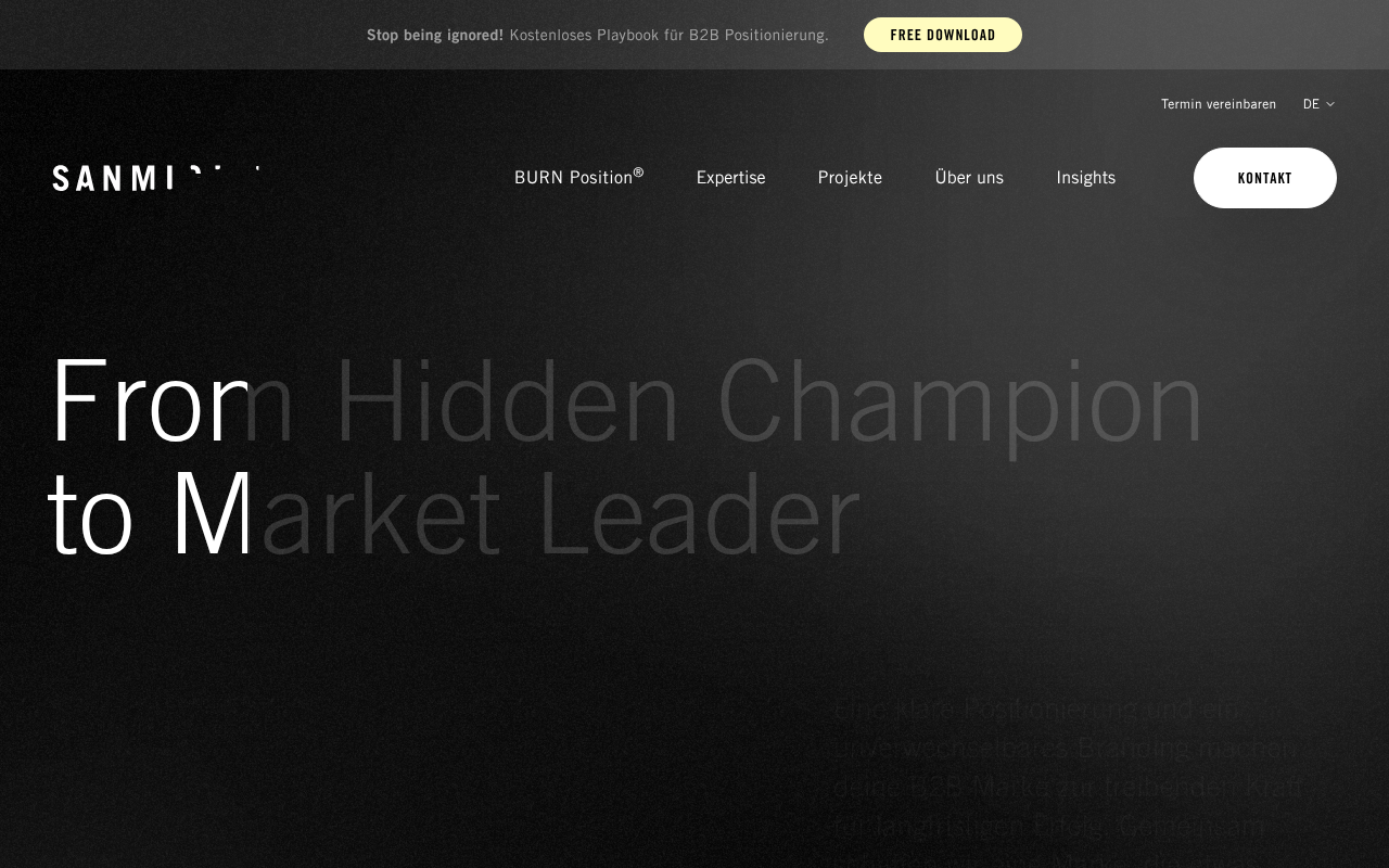 SANMIGUEL Strategic Brand Agency screenshot