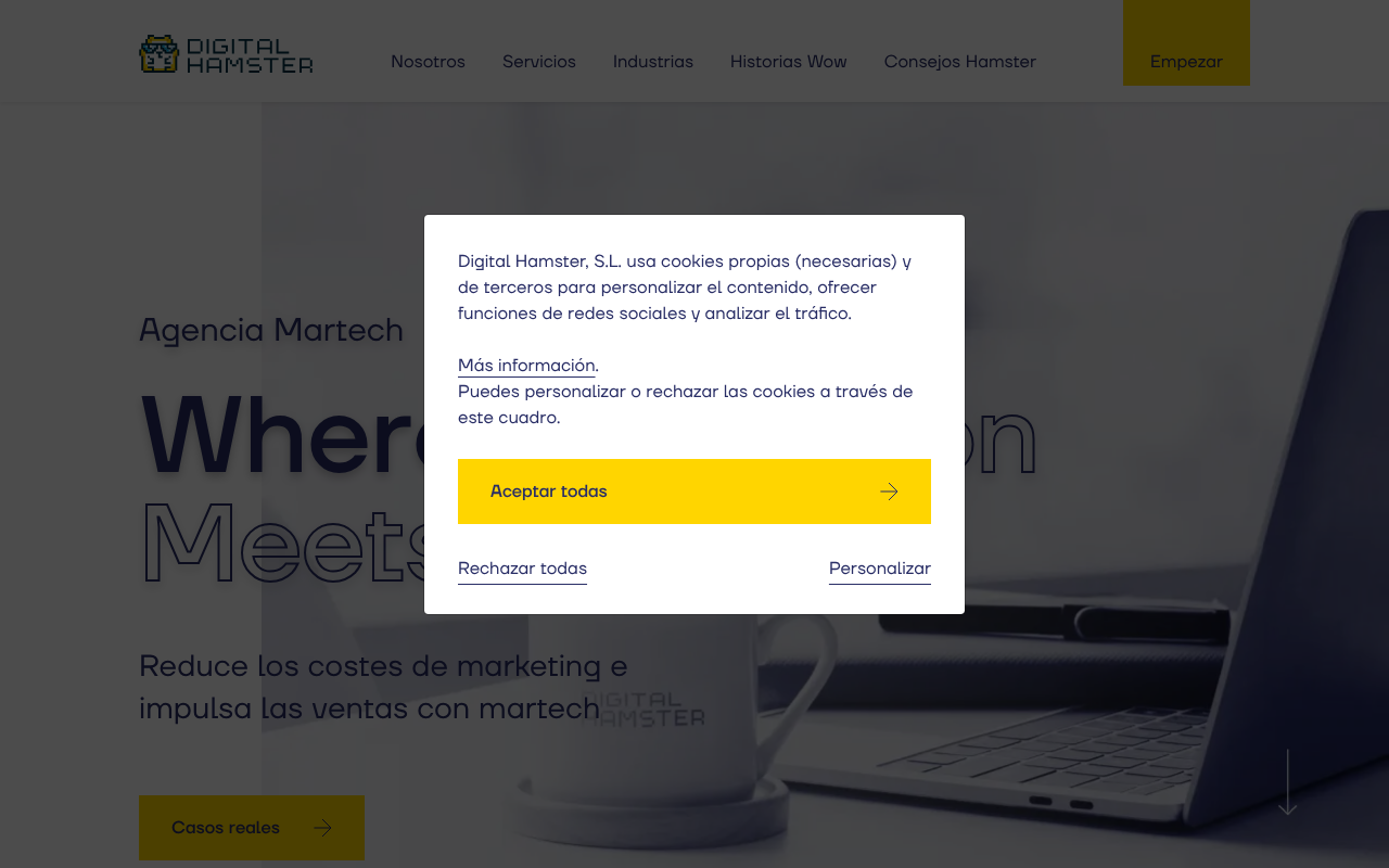 Digital Hamster | Agencia Martech - Marketing Digital screenshot