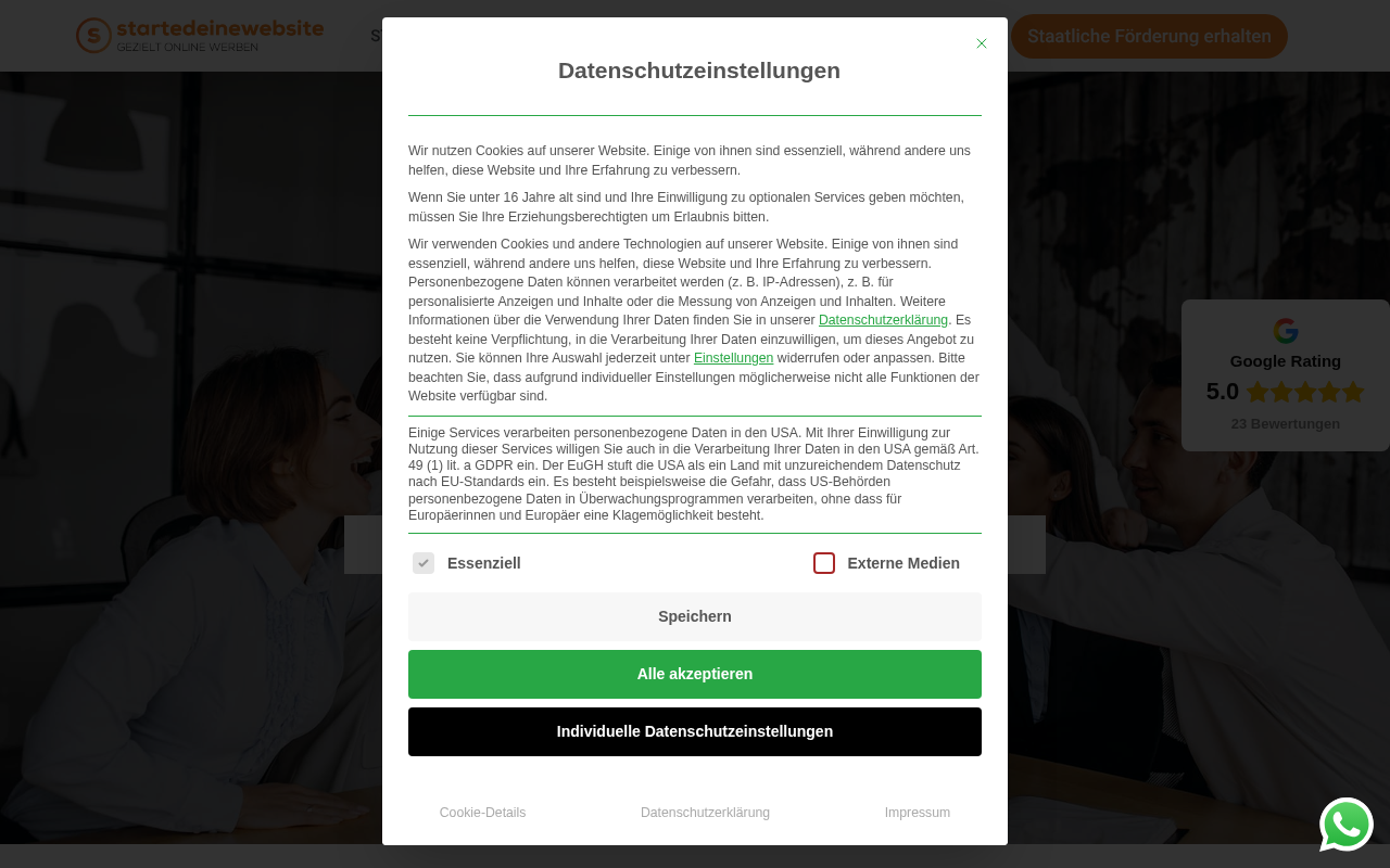 startedeinewebsite - Website Agentur Berlin screenshot