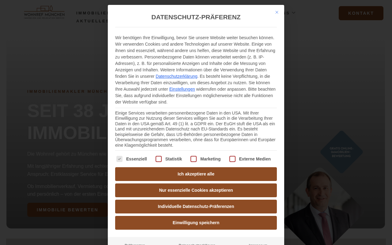 Wohnref München GmbH - Immobilien und Relocation Service screenshot