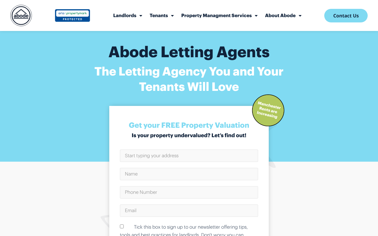Abode Property Management (NW) Ltd screenshot