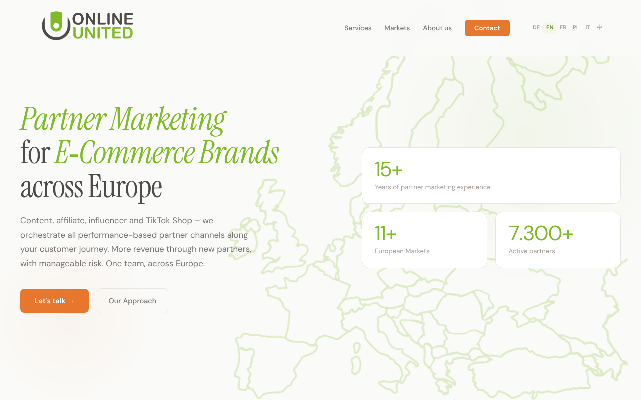 ONLINE UNITED GmbH screenshot