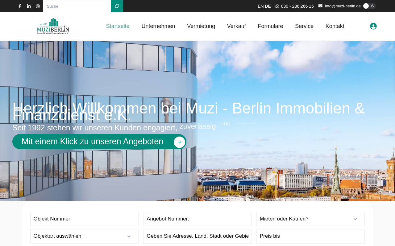 Muzi-Berlin Immobilien & Finanzdienst e.K.-seit 1992 — Web Directory
