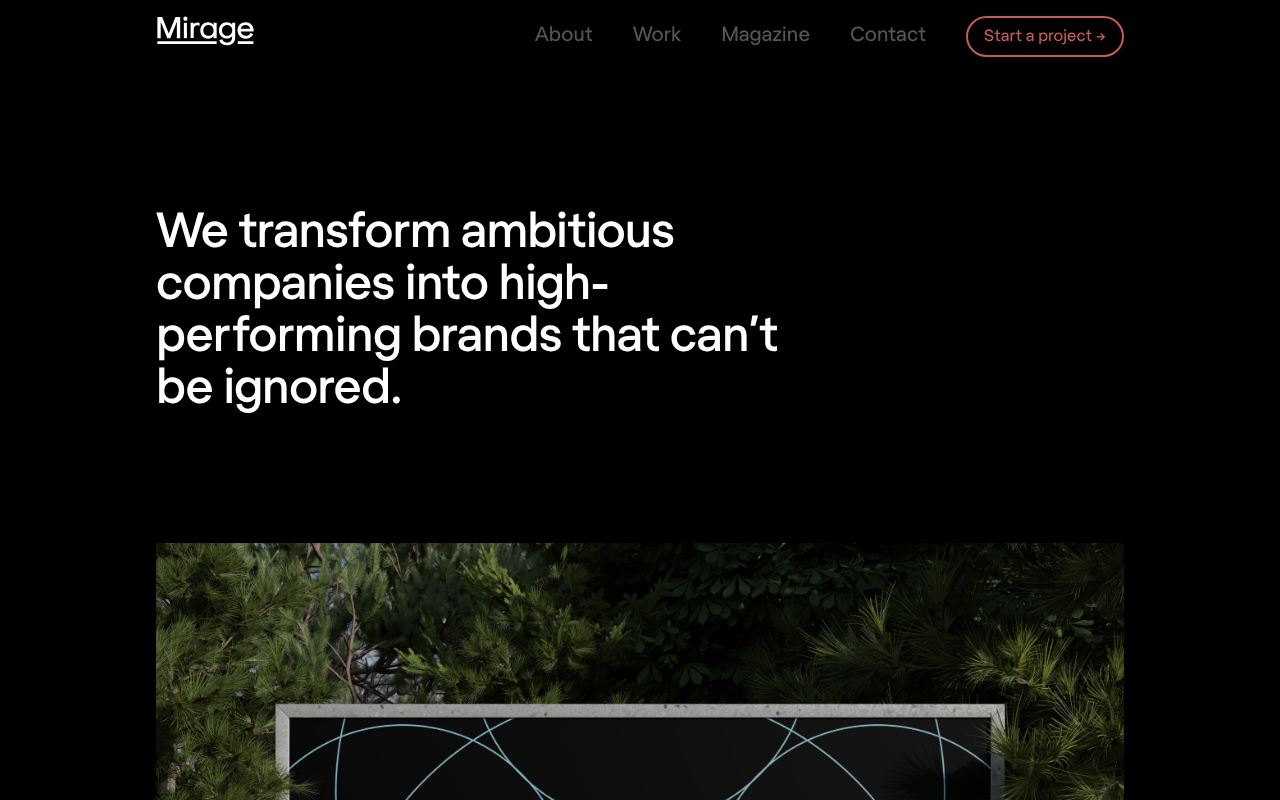 Mirage – Creative Branding Agency screenshot