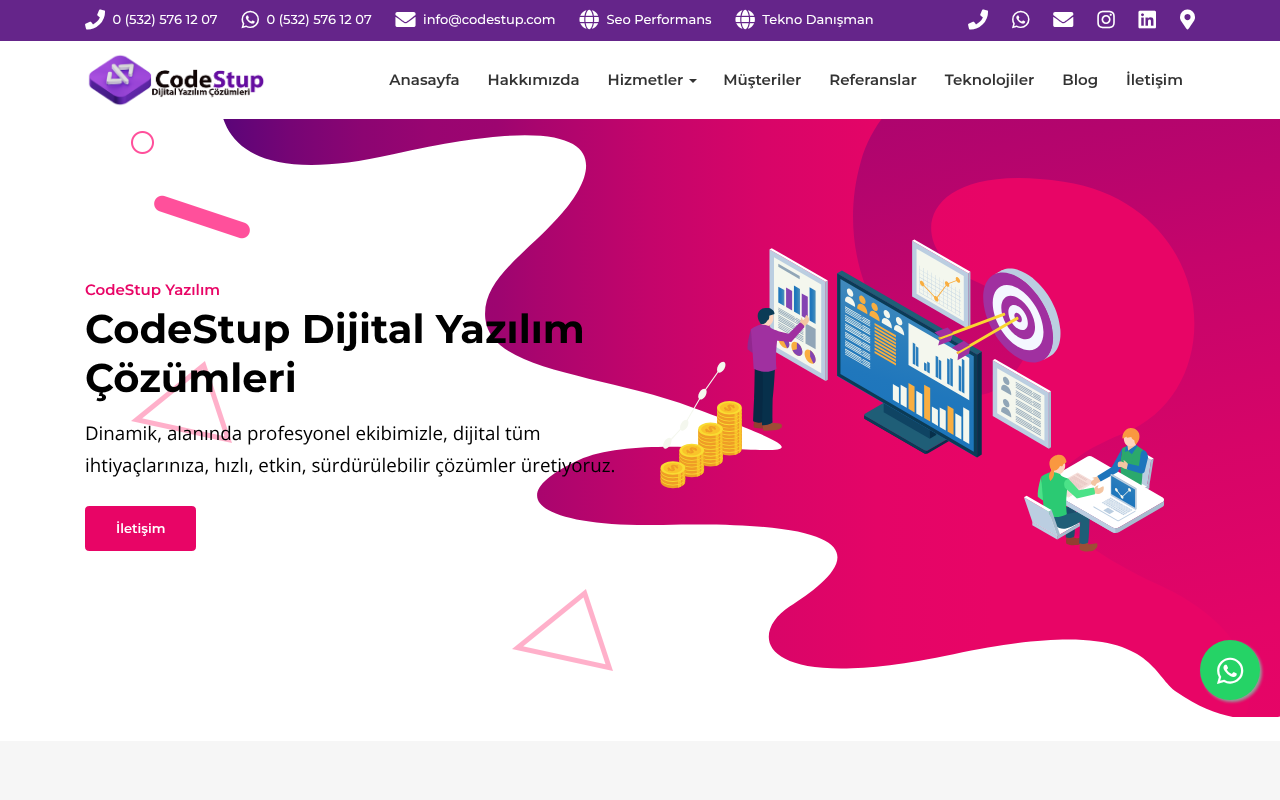 CodeStup Dijital Yazılım Çözümleri screenshot