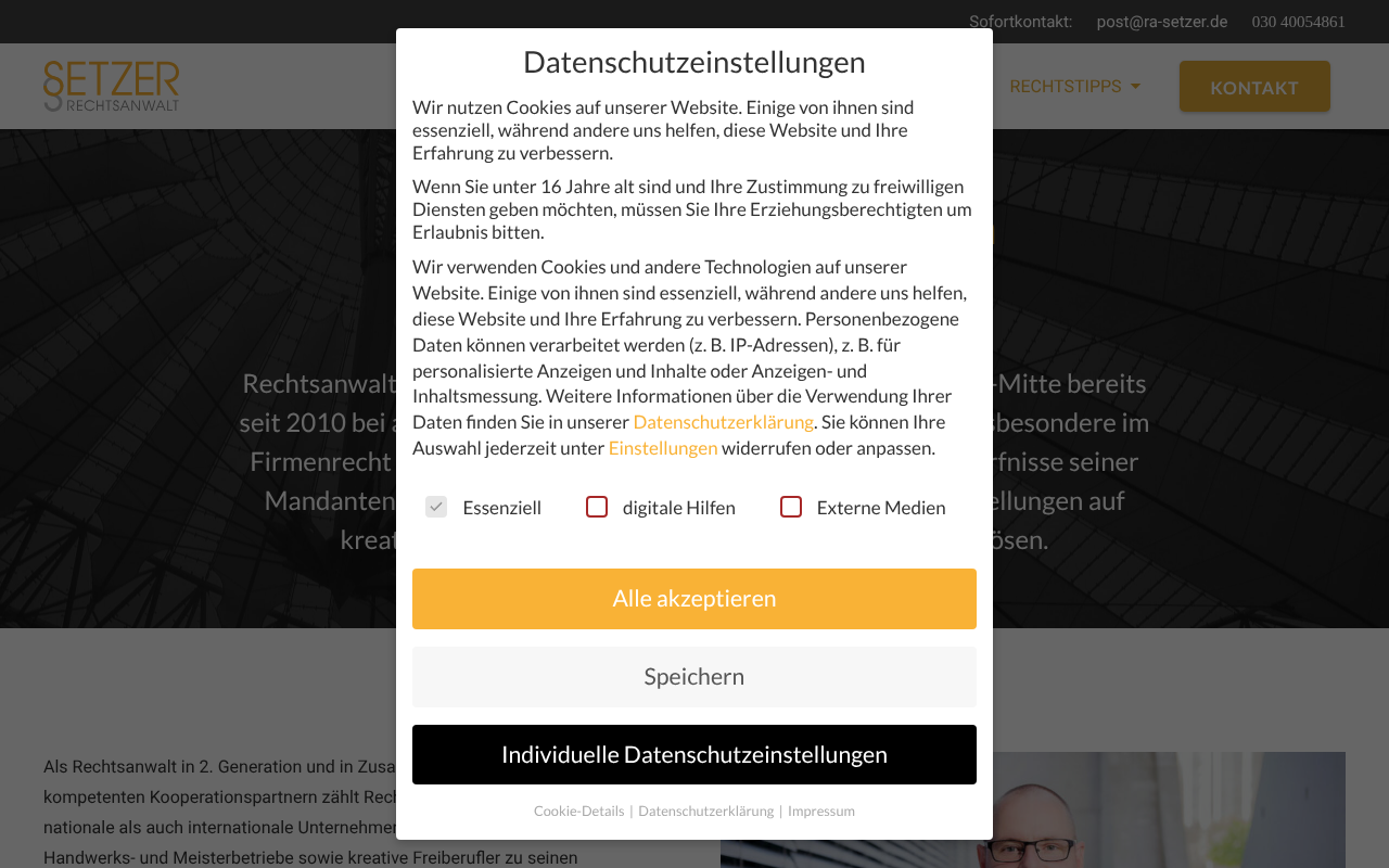 Kanzlei Marko Setzer - Rechtsanwalt Firmenrecht Berlin Mitte