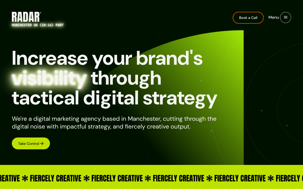Radar Agency | Digital Marketing Manchester screenshot