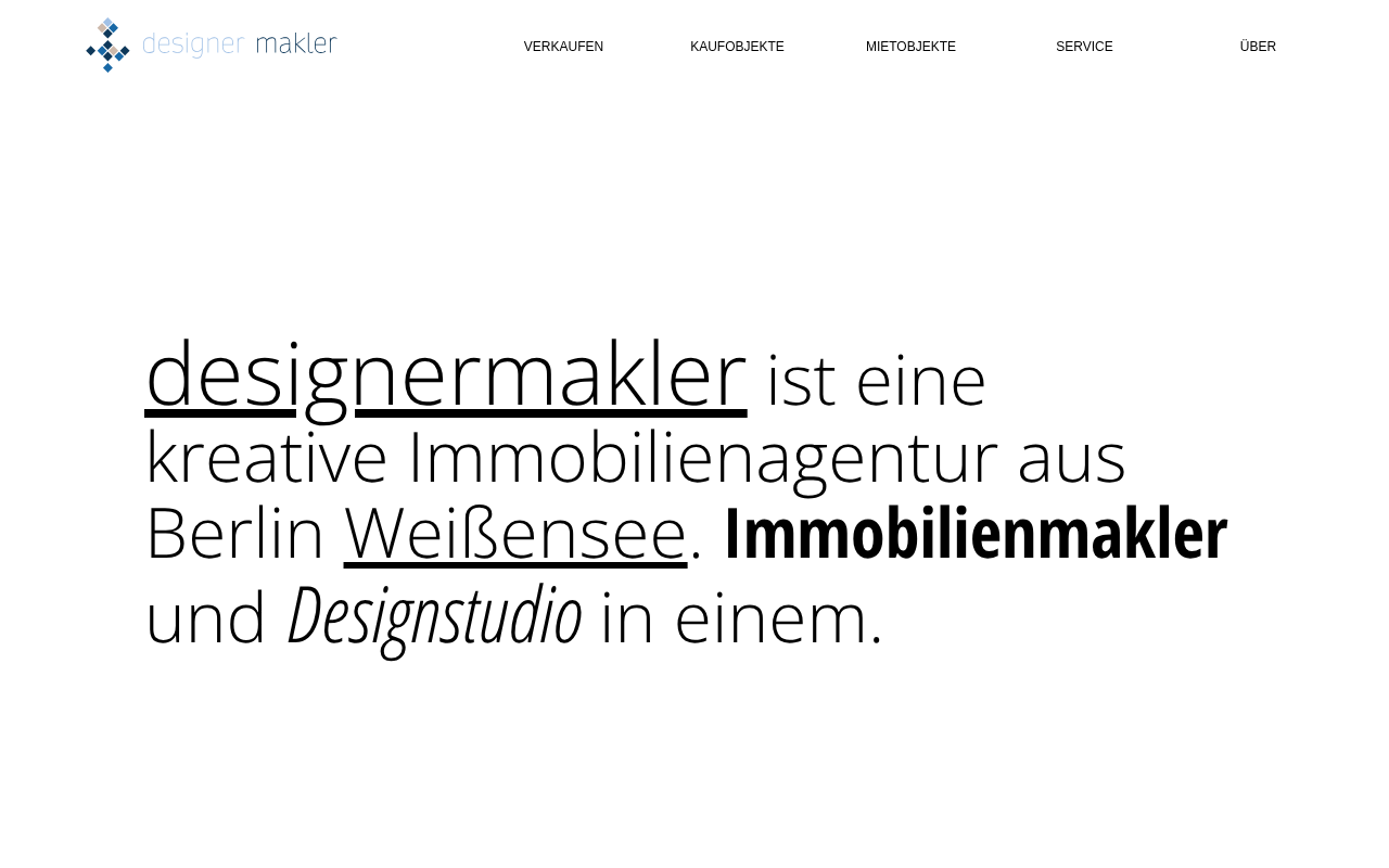 DESIGNERMAKLER - Immobilienmakler in Berlin Weißensee screenshot