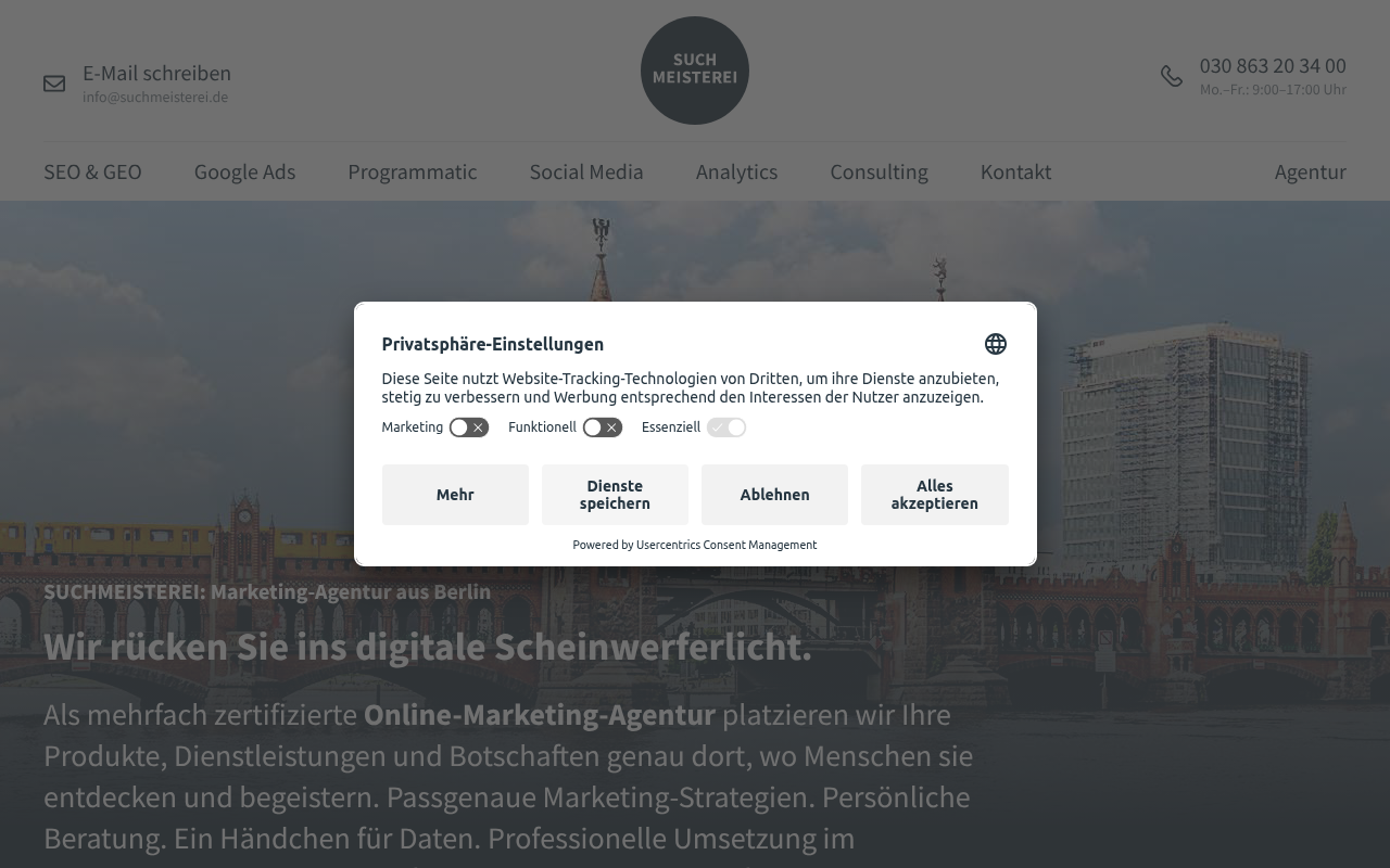 Suchmeisterei GmbH screenshot