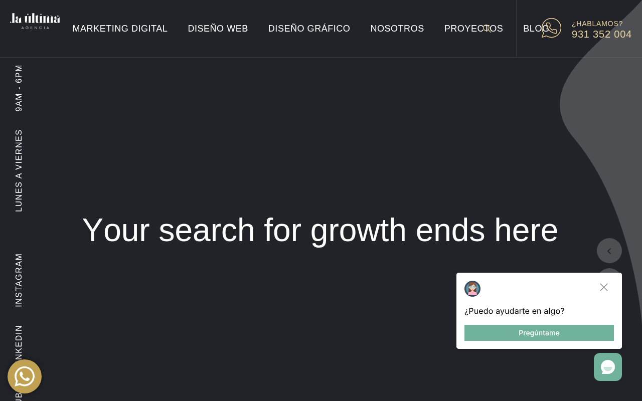 La Última Agencia - Agencia de Marketing, Diseño Gráfico y Desarrollo Web en Barcelona — Web Directory