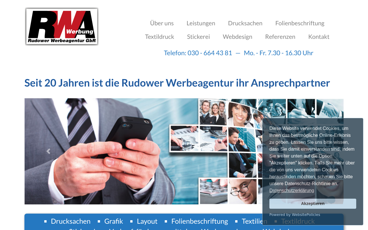 Rudower Werbeagentur GbR screenshot