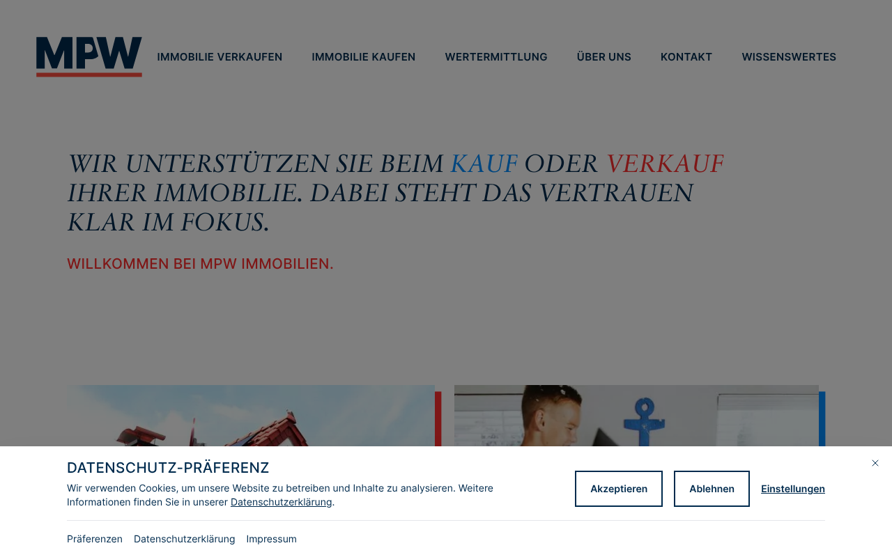 MPW Immobilien | Immobilienmakler Berlin screenshot
