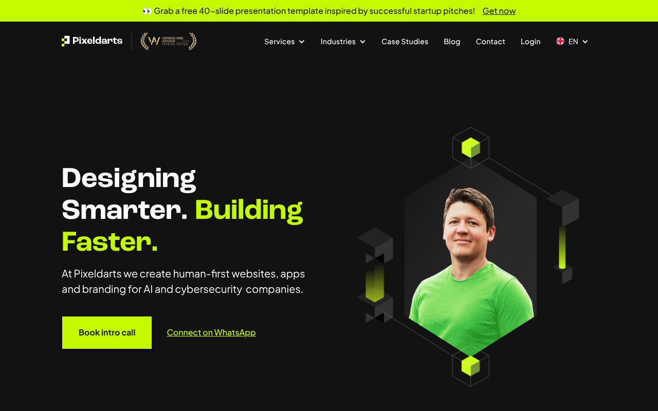 Pixeldarts Webdesign Agentur Berlin screenshot