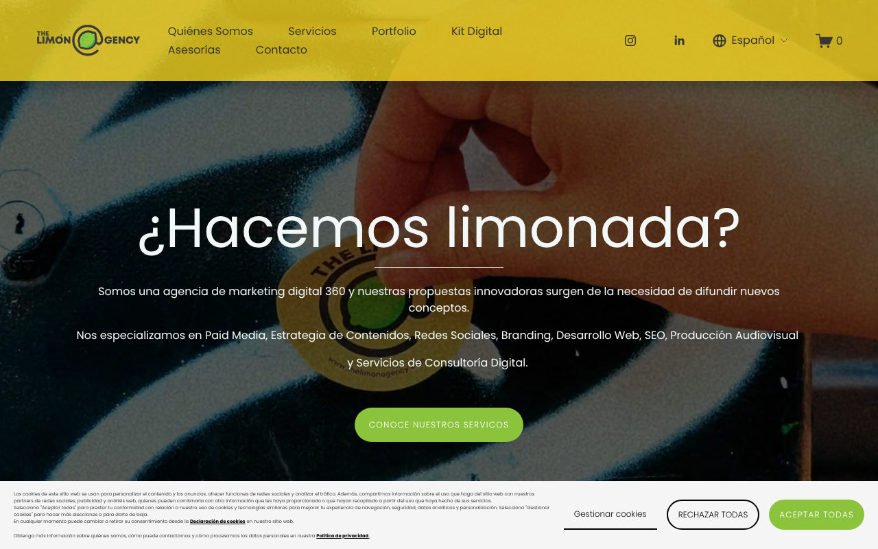 The Limón Agency | Agencia de Marketing Digital | Barcelona screenshot