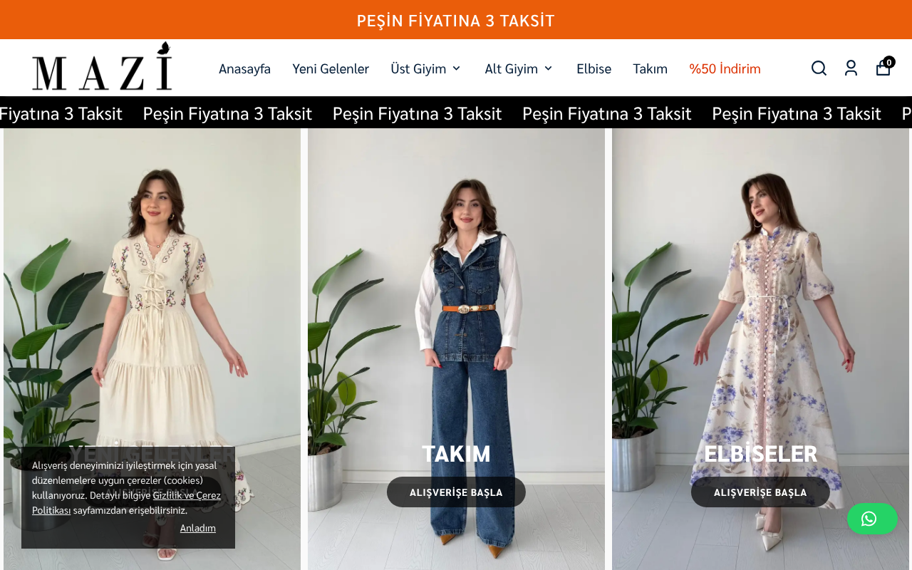 https://www.mazibutik.com screenshot
