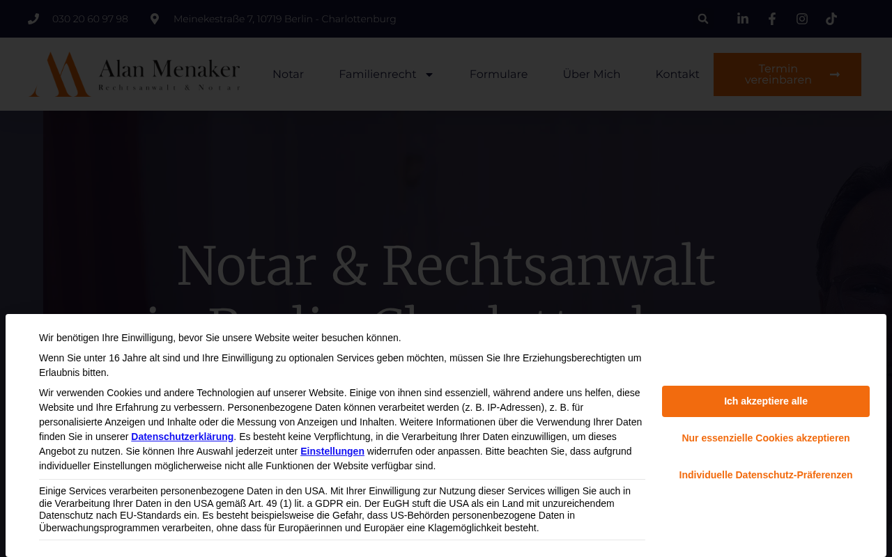 Rechtsanwalt und Notar Alan Menaker screenshot