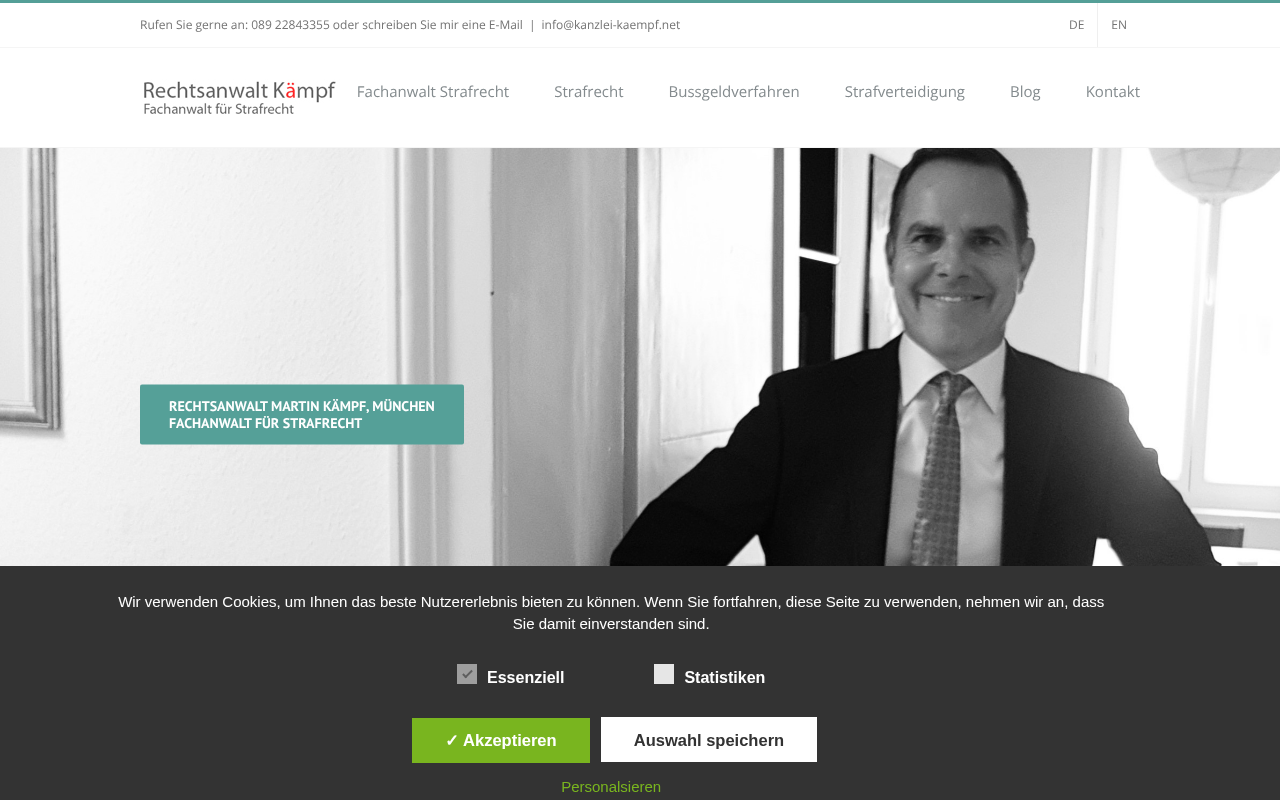 Rechtsanwalt Martin Kämpf screenshot