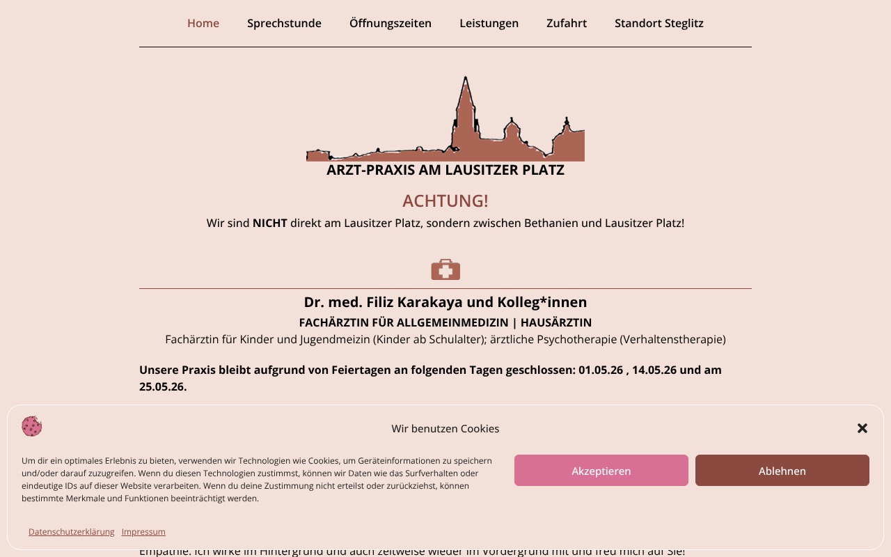 Hausarzt-Praxis Dr. med. Filiz Karakaya, Fachärztin für Allgemein- und Kindermedizin — Web Directory