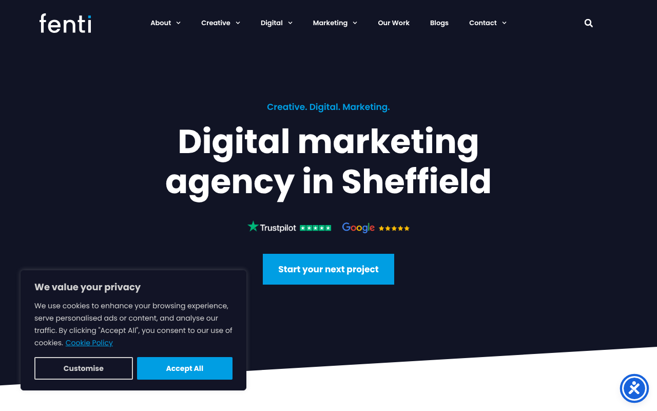 Fenti Marketing screenshot