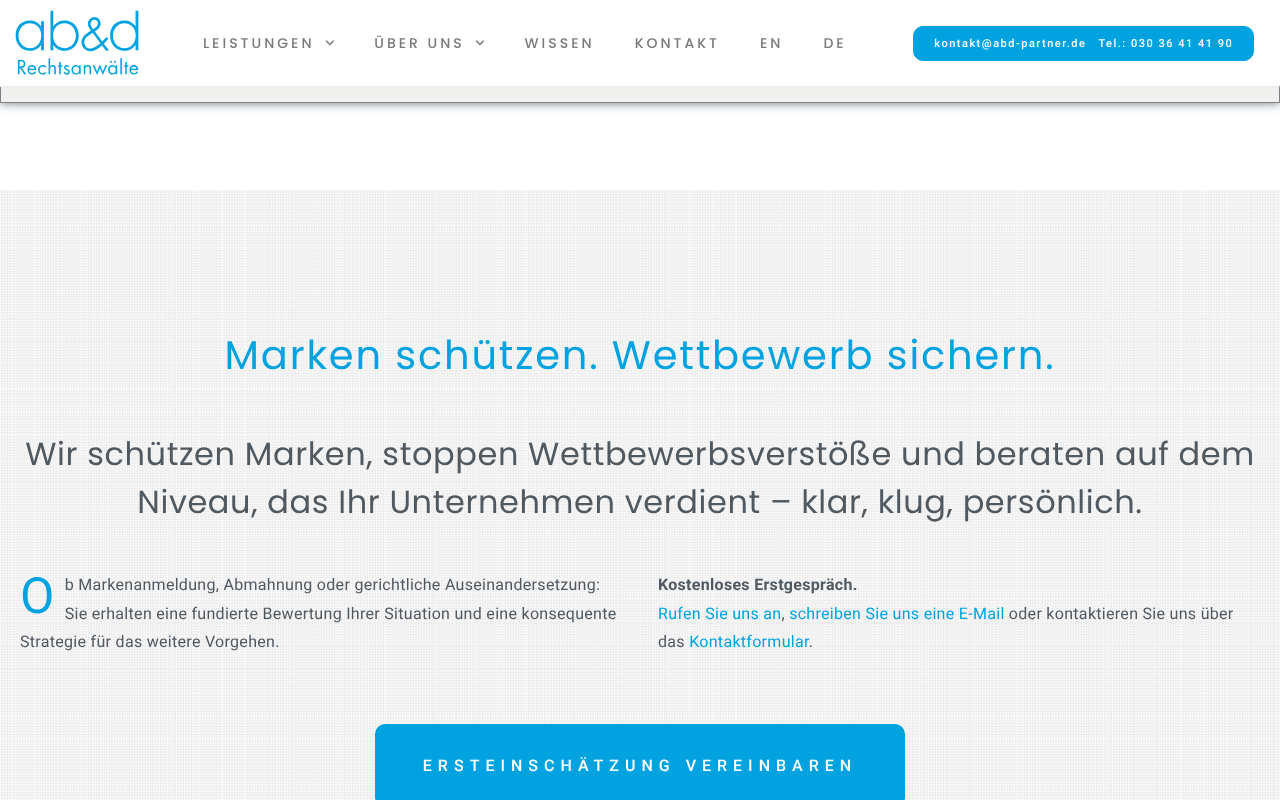 ab&d Rechtsanwälte screenshot