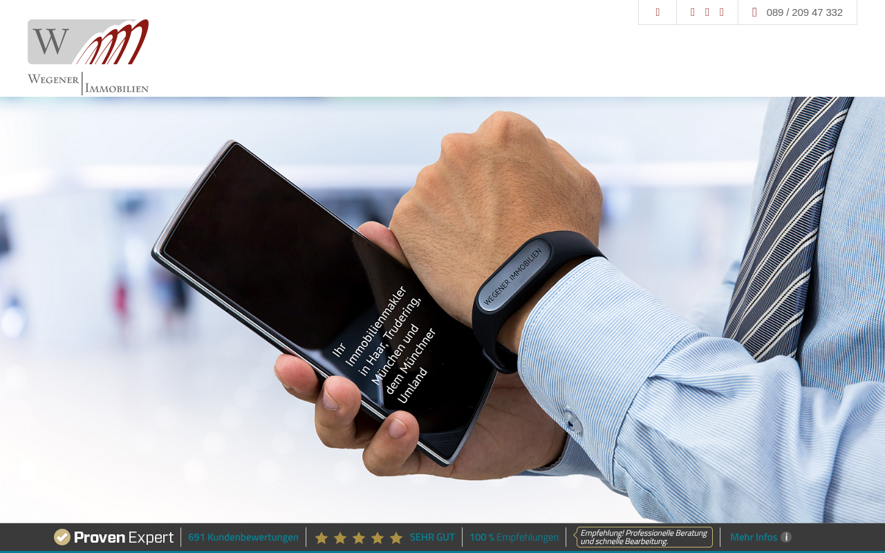 Wegener Immobilien screenshot