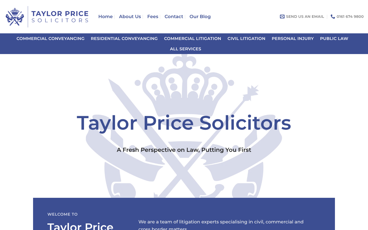 Taylor Price Solicitors screenshot