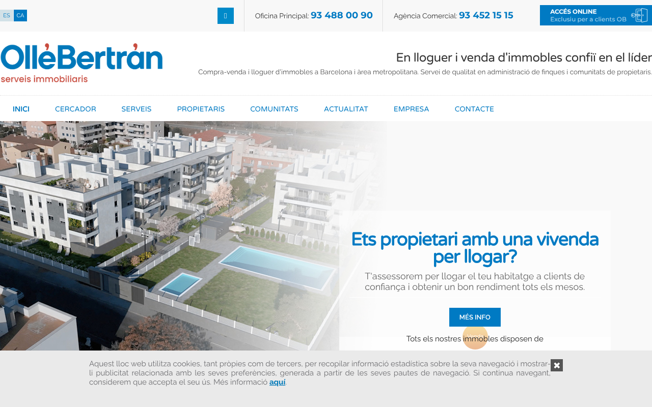 Agencia Inmobiliaria en Barcelona | Ollé Bertrán screenshot