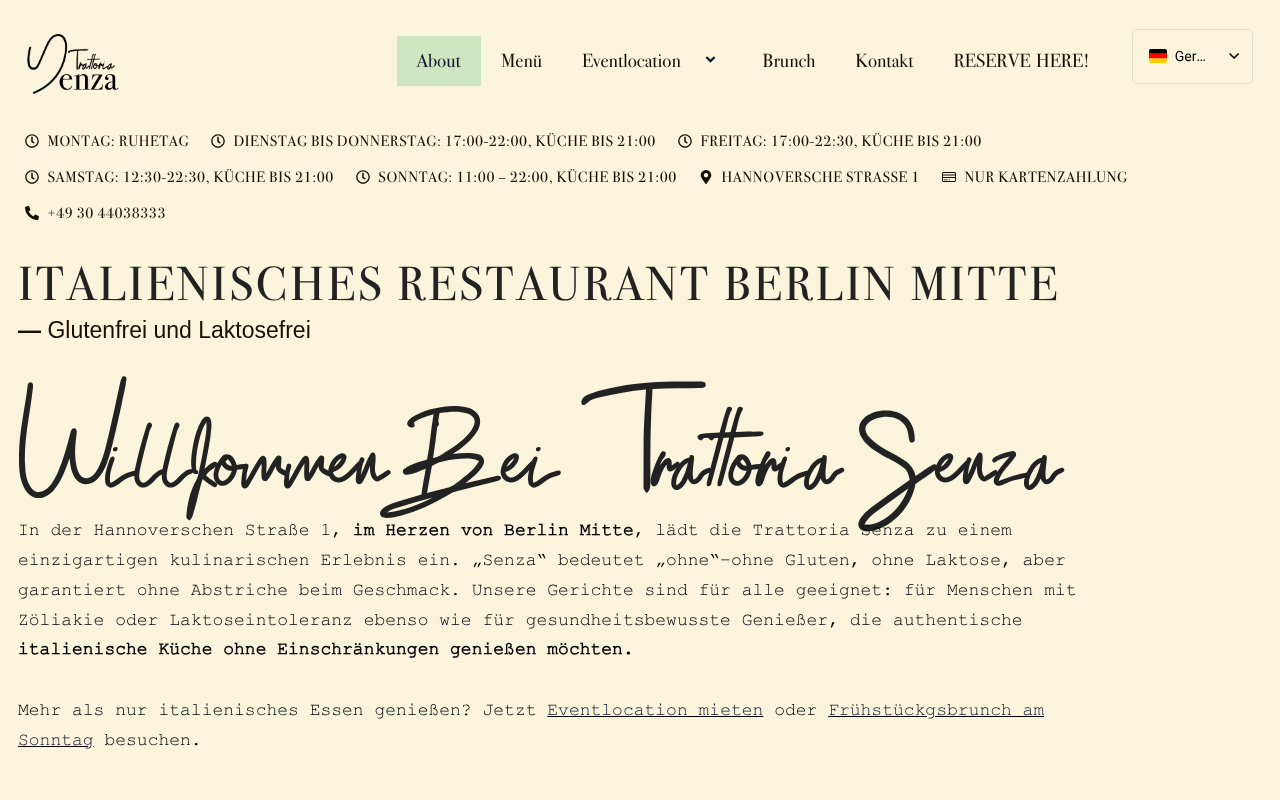Trattoria Senza screenshot