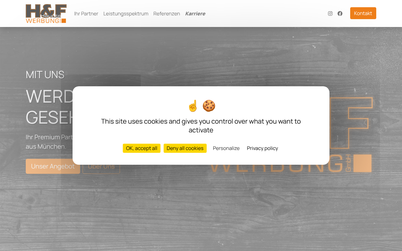 H&F Werbung GmbH | München — Web Directory