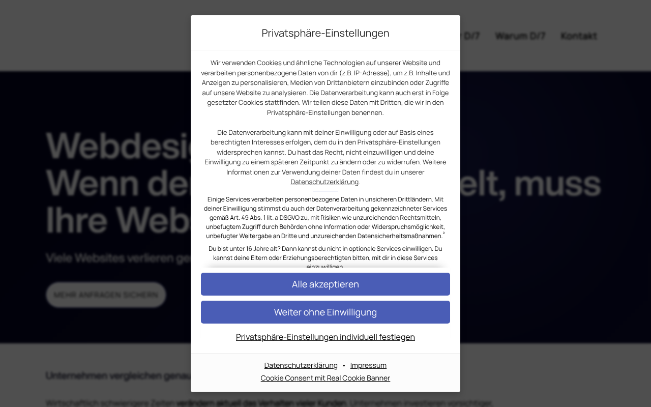 dailyseven® - Webdesign Agentur Berlin screenshot