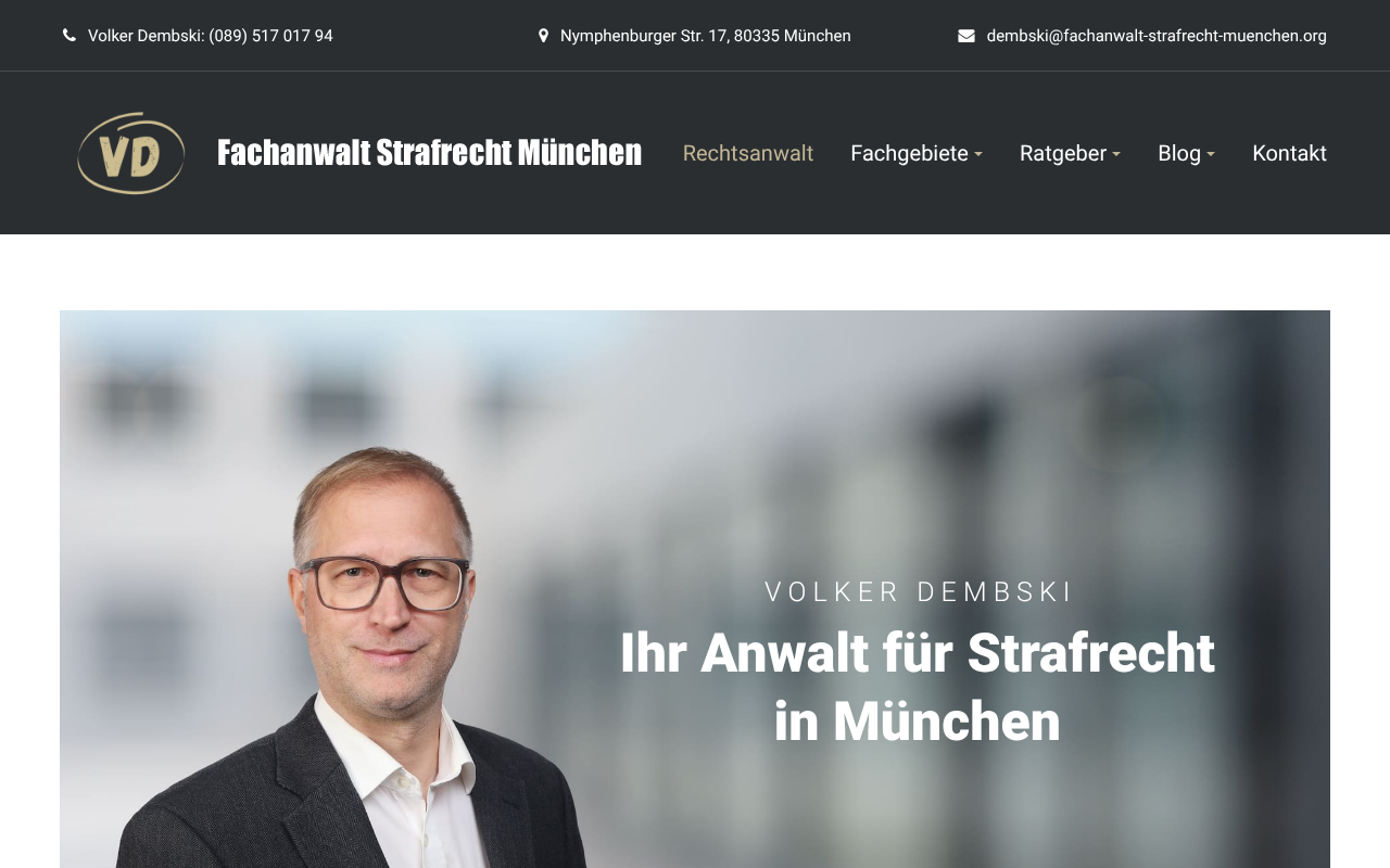 Fachanwalt Strafrecht München