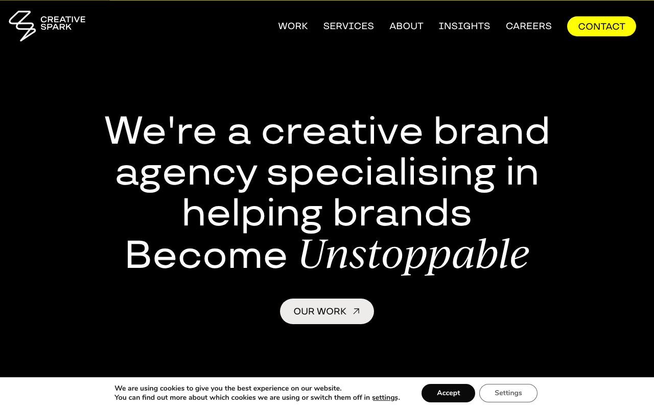 Creative Spark | Independent Creative Brand Agency screenshot