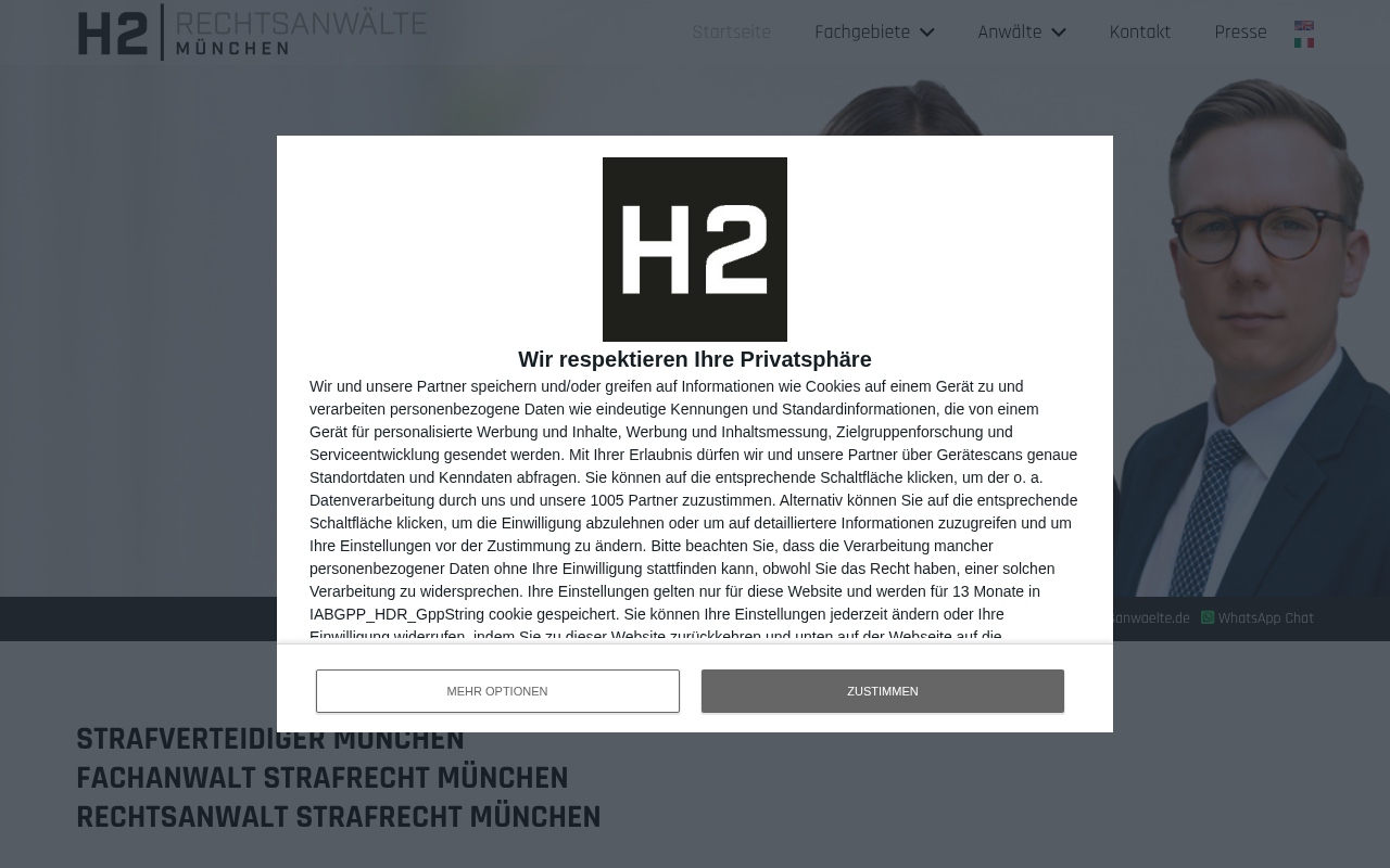 H2 Rechtsanwälte | Strafverteidiger München | Fachanwalt Strafrecht München