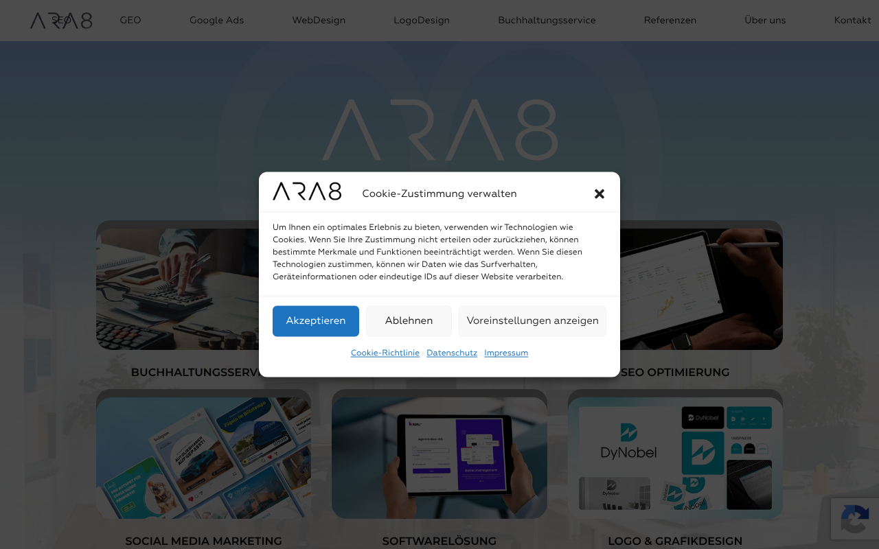 Ara8 GmbH screenshot