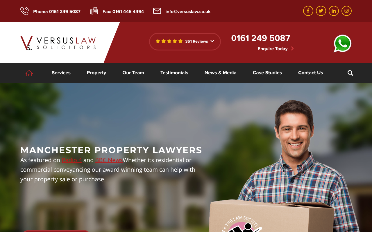 Versus Law Solicitors screenshot