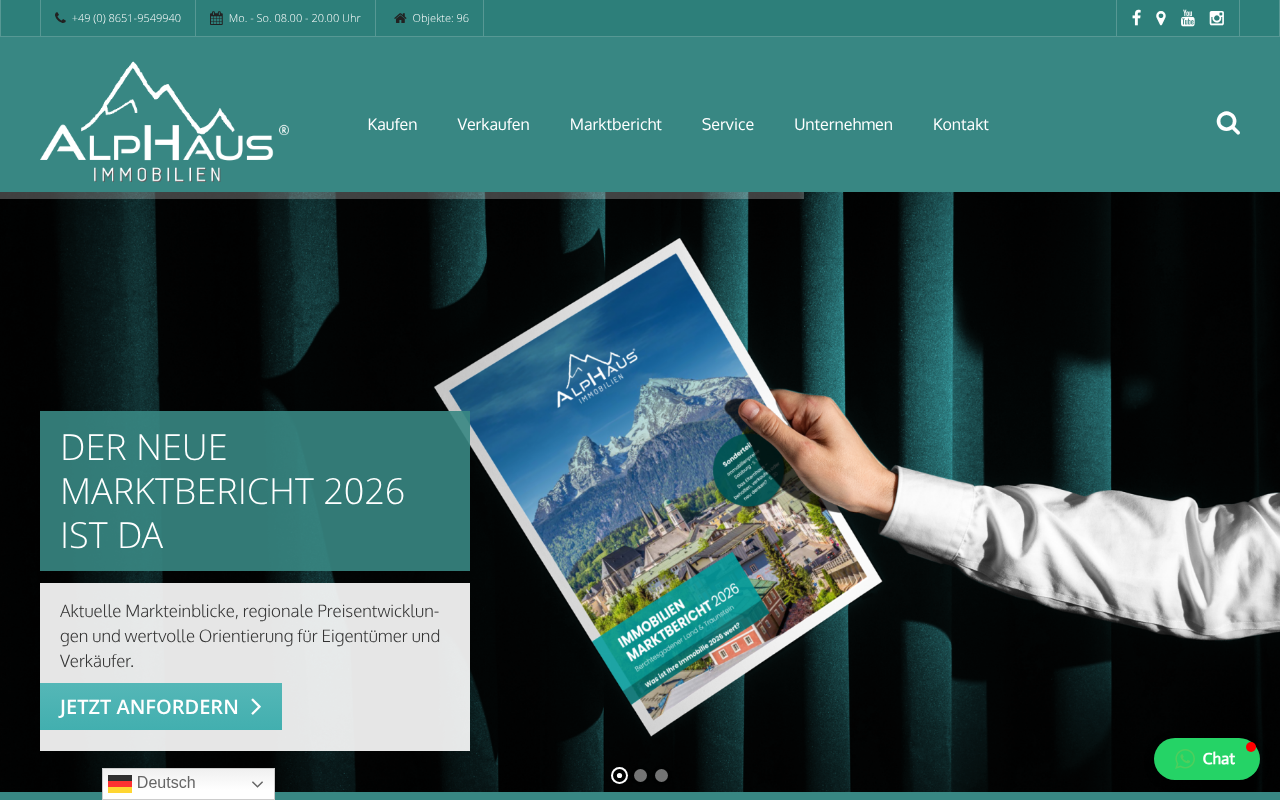 ALPHAUS Immobilien GmbH | München screenshot