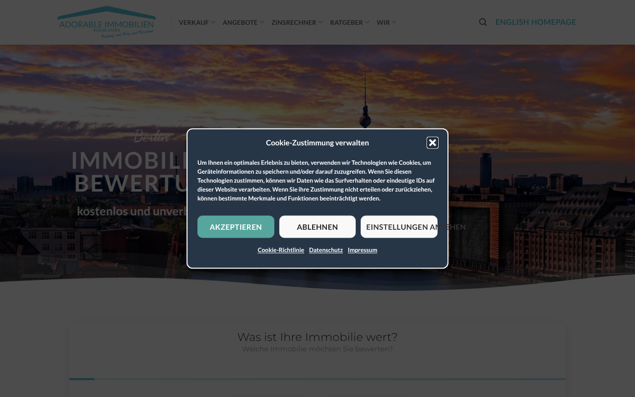 Adorable Immobilien Berlin GmbH screenshot