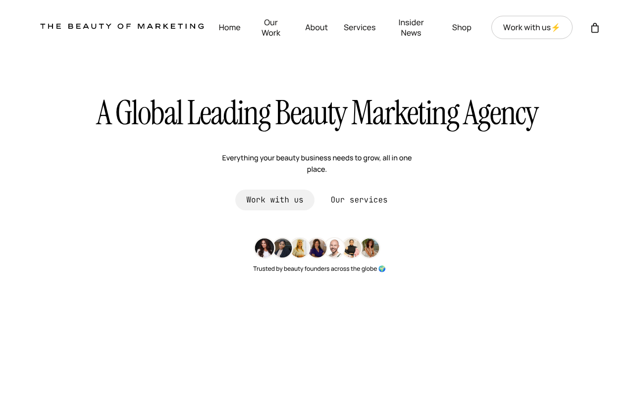 The Beauty of Marketing | A Global Leading Beauty Marketing Agency screenshot